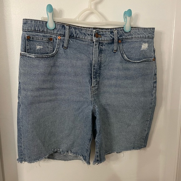 Madewell Pants - Madewell High Rise Denim Mid Length Shorts